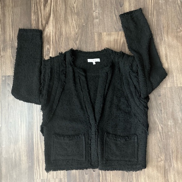 IRO Black Fringe Luxurious Black Jacket - Picture 6 of 13